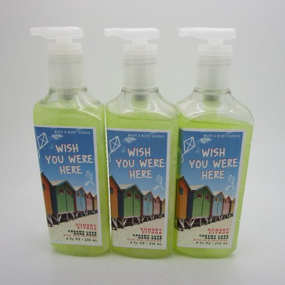 Bath Body Works WISH YOU WERE HERE Creamy Luxe Hand Soap - Lot of 3 - Picture 1 of 1